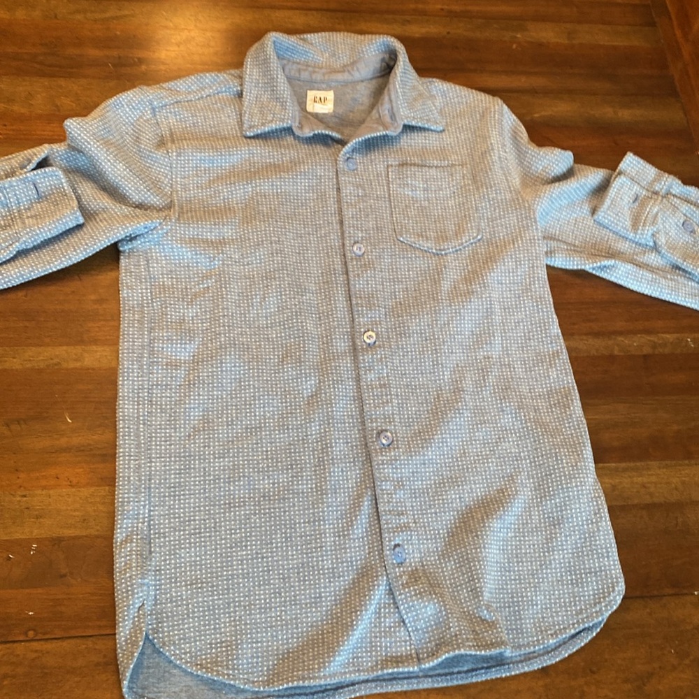Boys Gap Kids Medium weight Light blue Button Down XL
